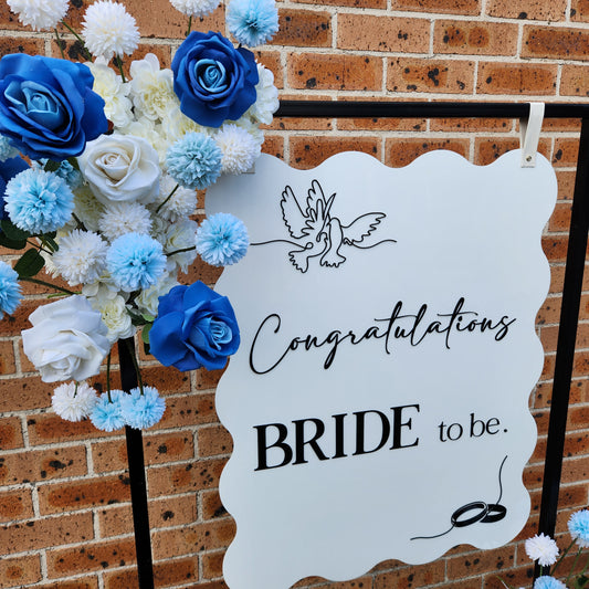 Raised Letter Wedding/ Engagement Welcome Sign