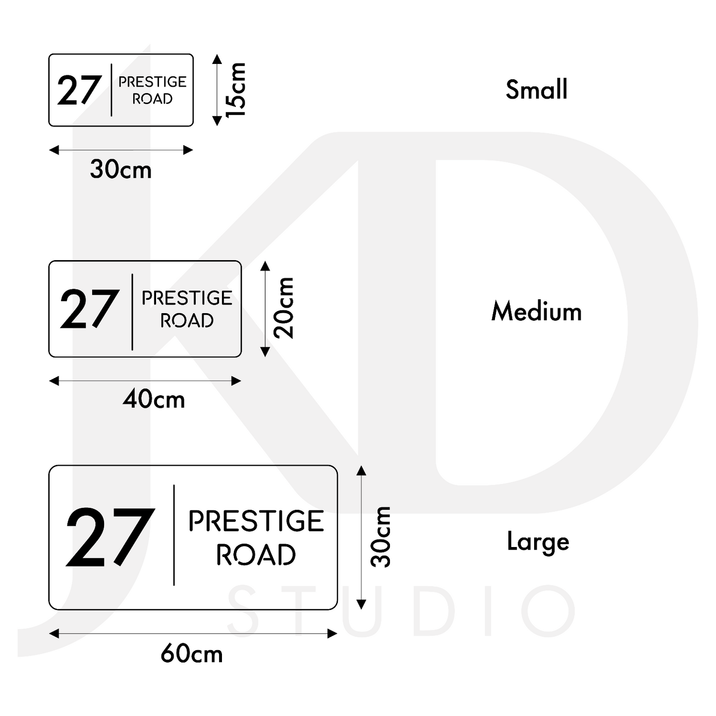 Rectangle House Sign - CARIBBEAN- Double Layers