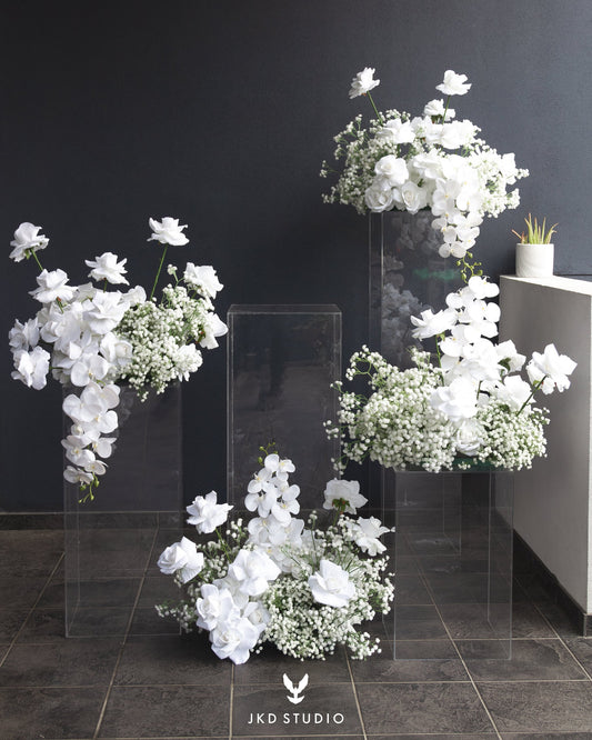 Clear Plinths Florals