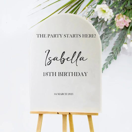 Birthday Welcome Sign