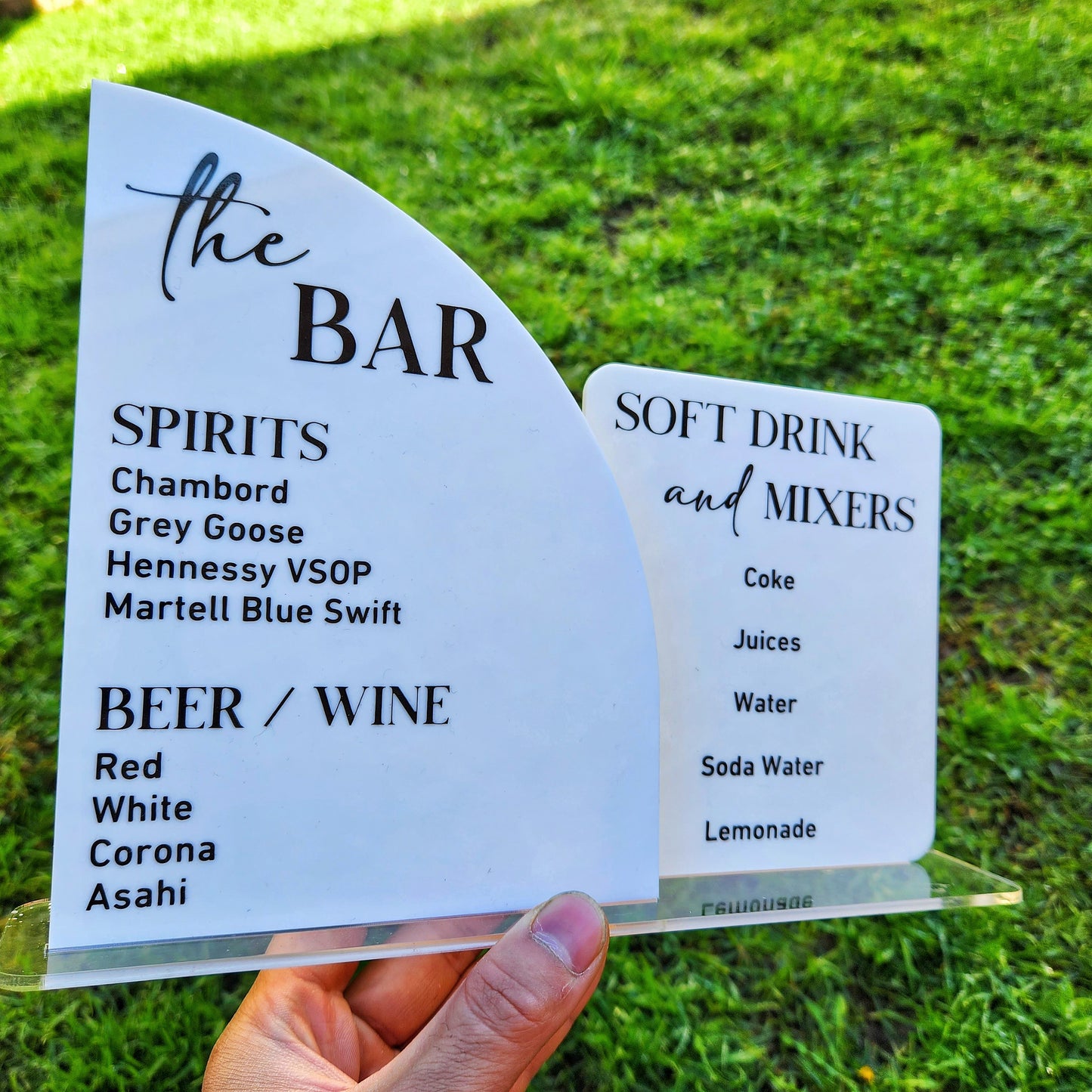 Bar & Drinks Menu