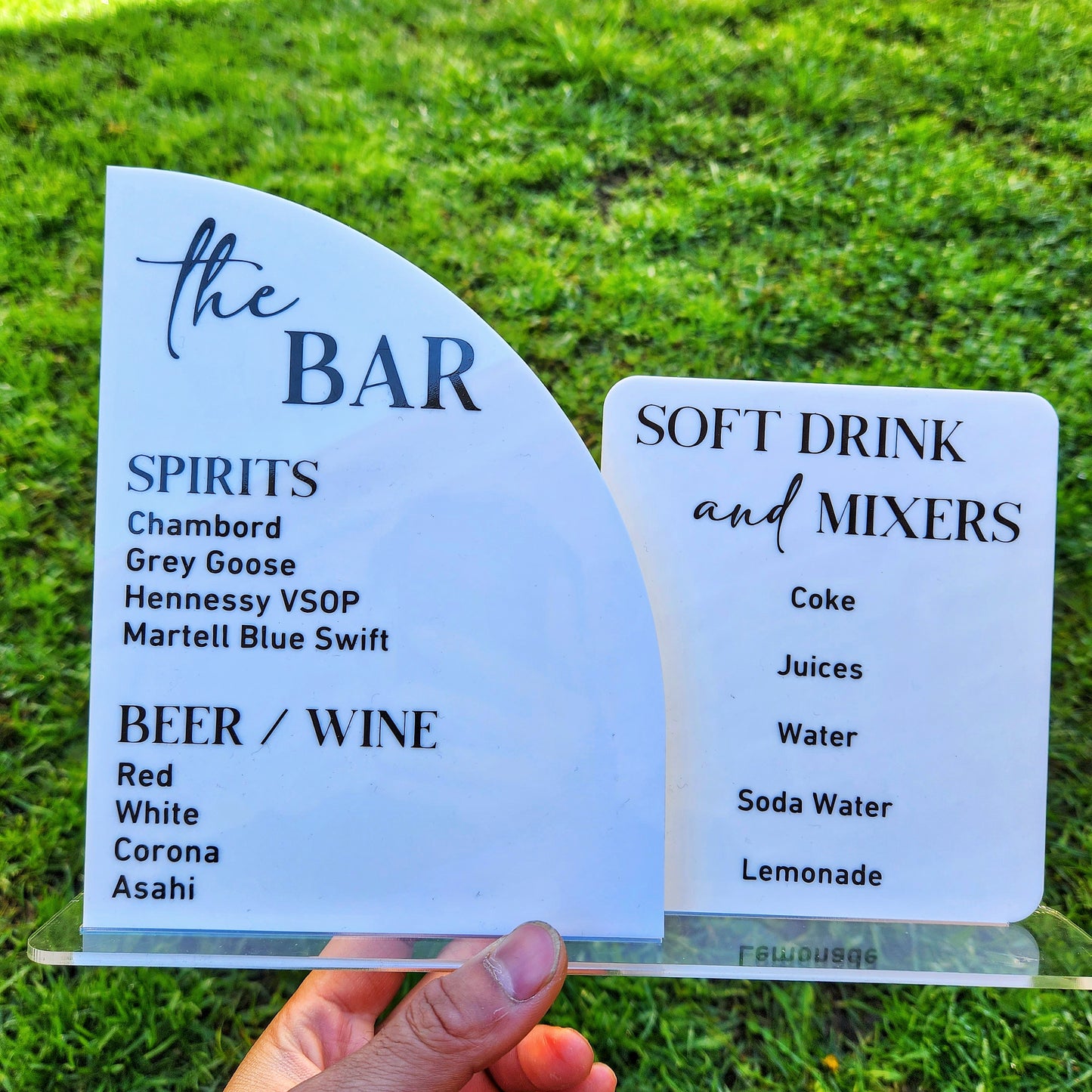 Bar & Drinks Menu