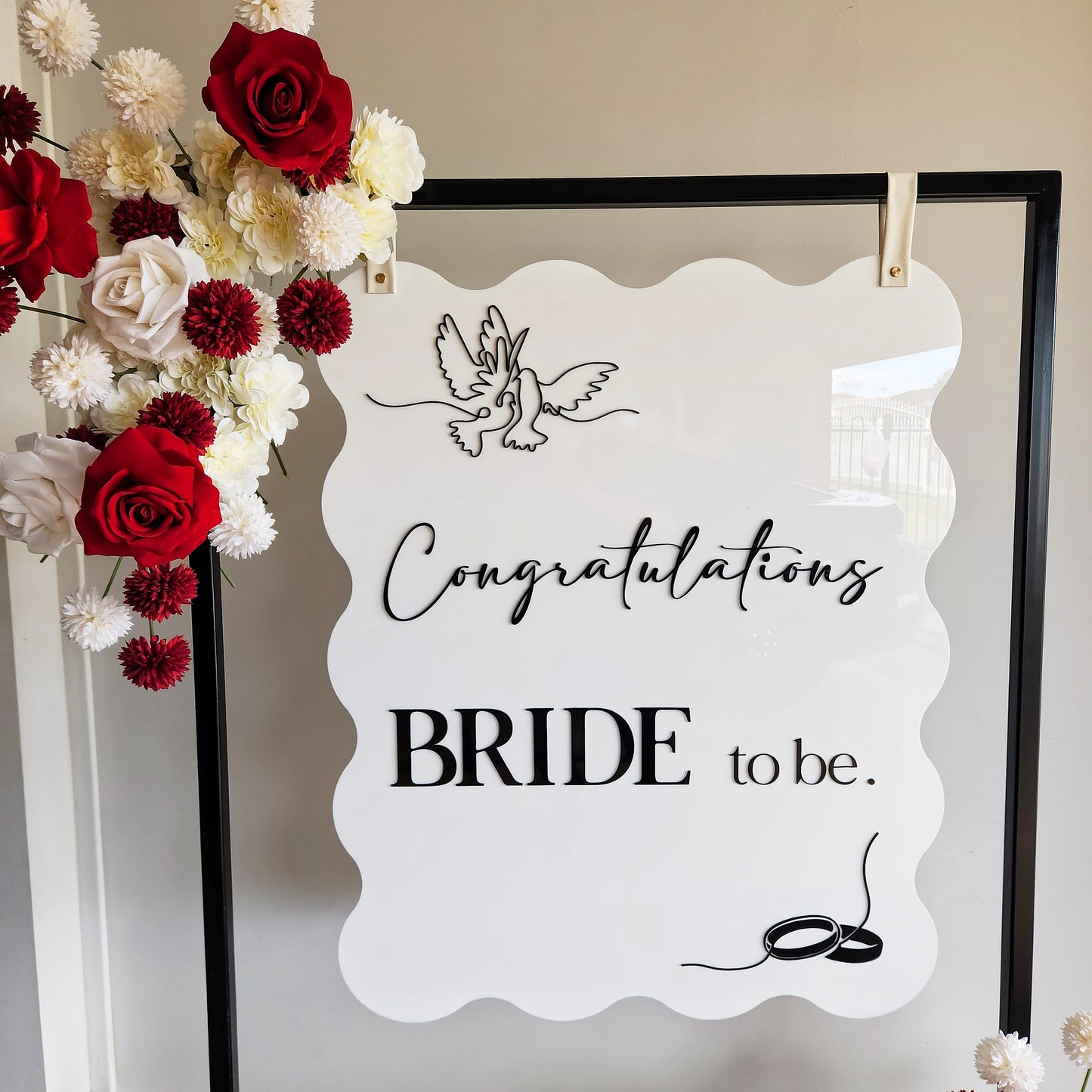 Raised Letter Wedding/ Engagement Welcome Sign