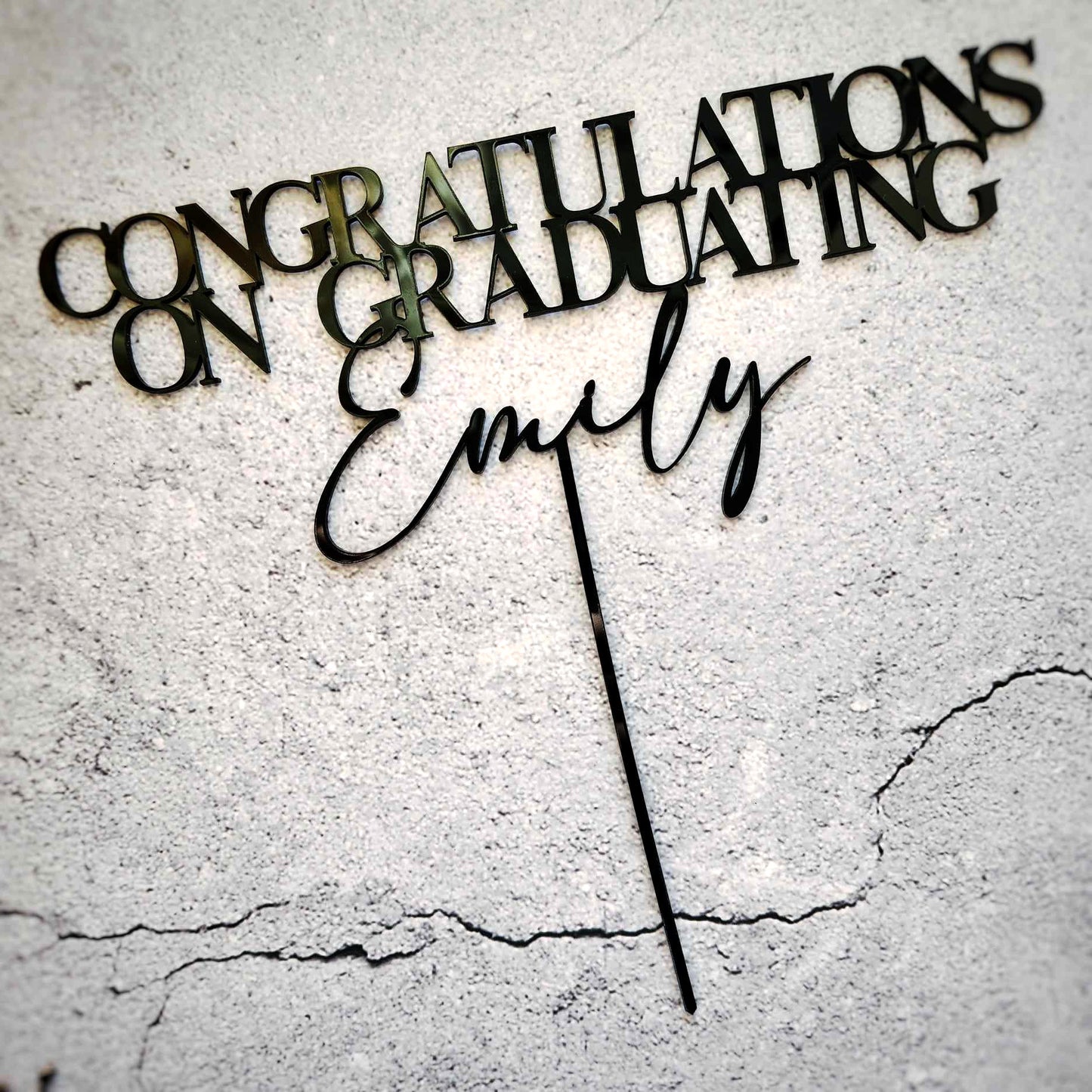 Congratulations on Graduating Cake Topper