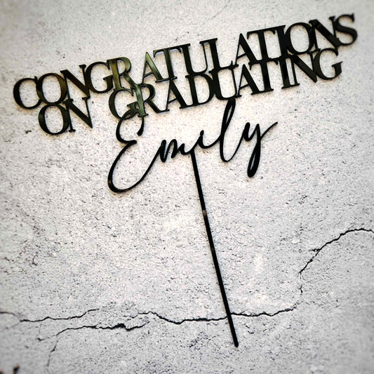 Congratulations on Graduating Cake Topper