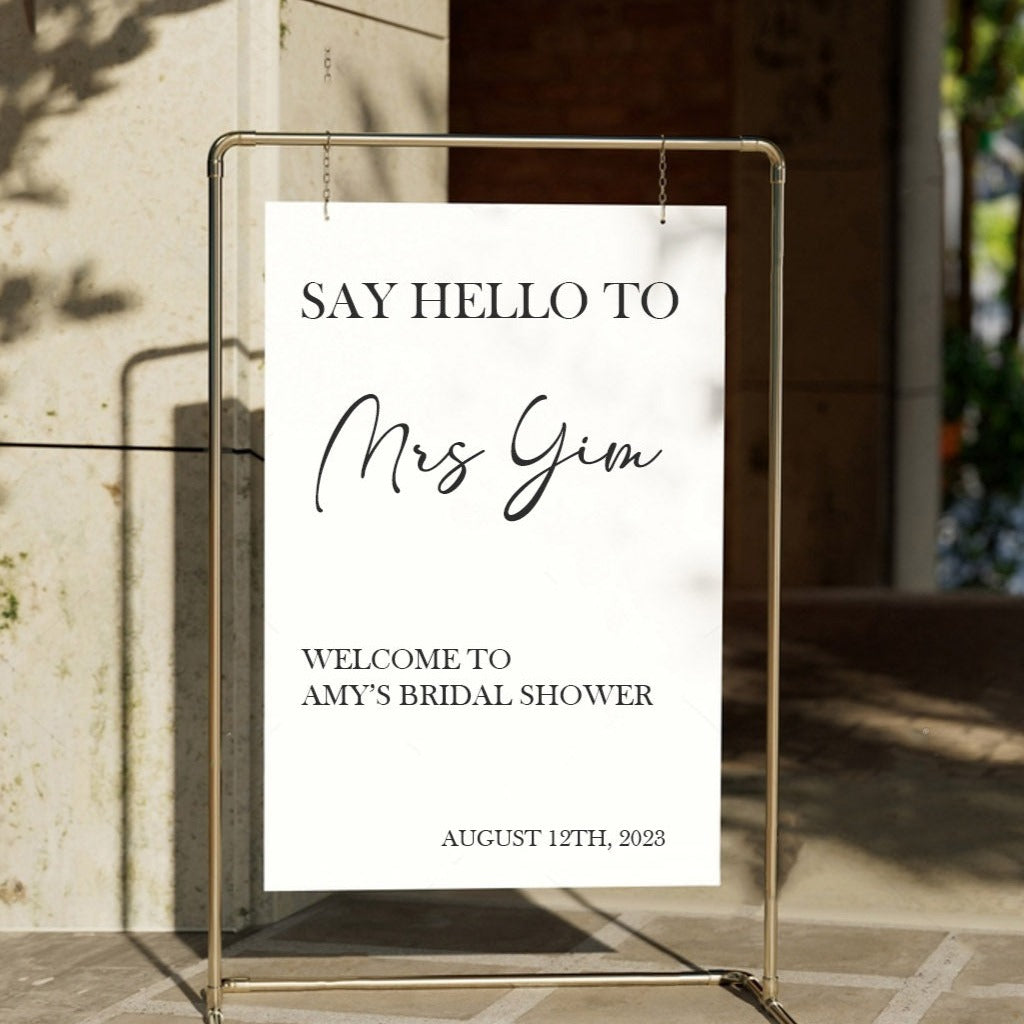 Bridal Shower Welcome Sign