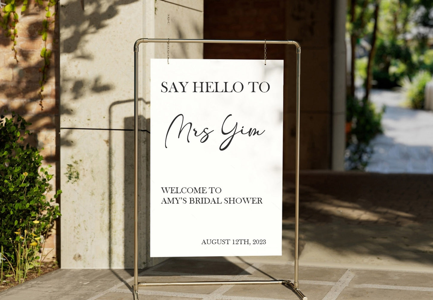 Bridal Shower Welcome Sign