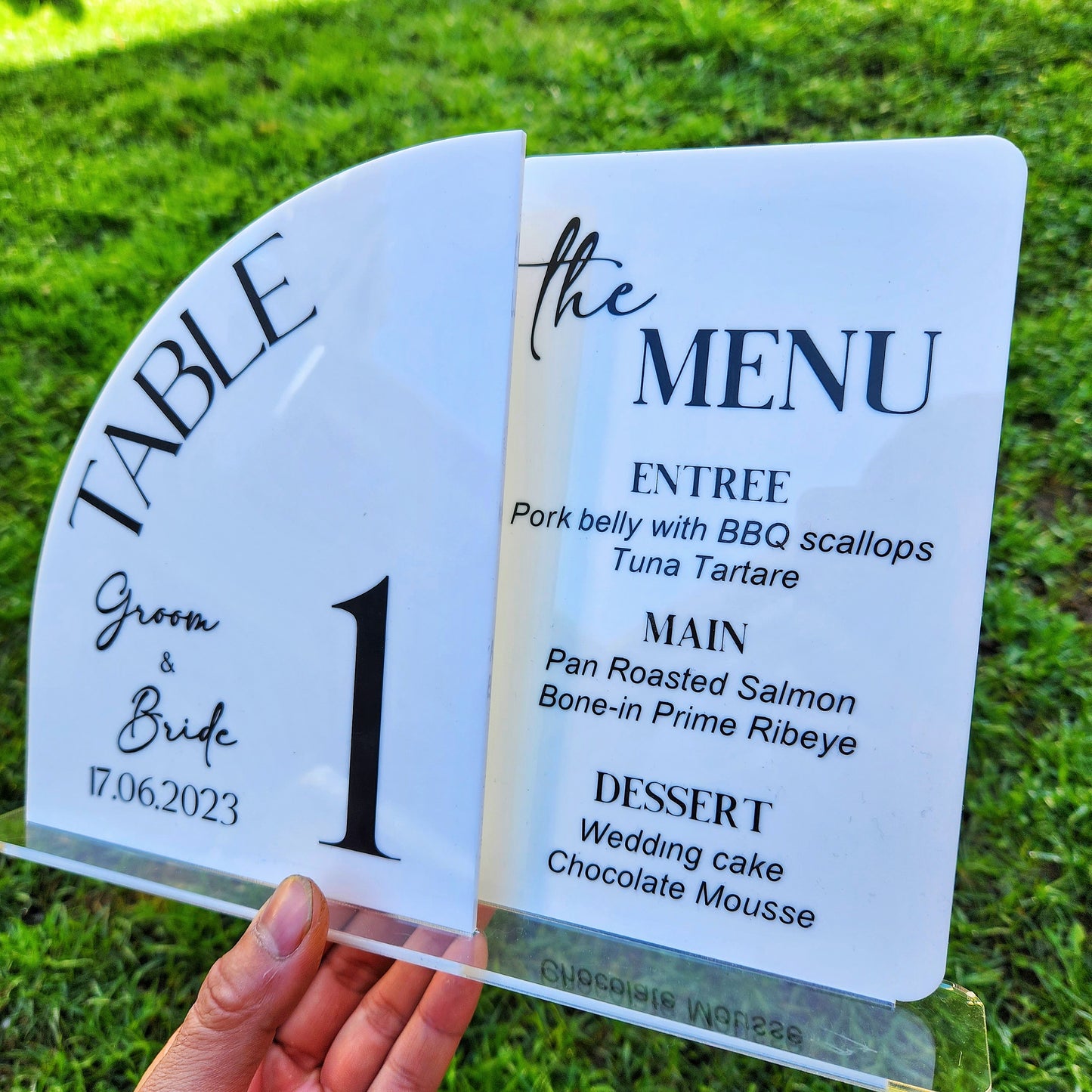 Table Numbers & Menu