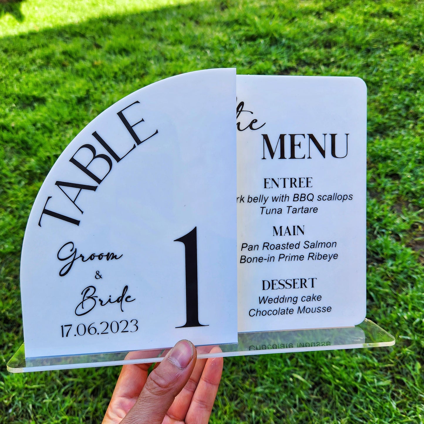 Table Numbers & Menu