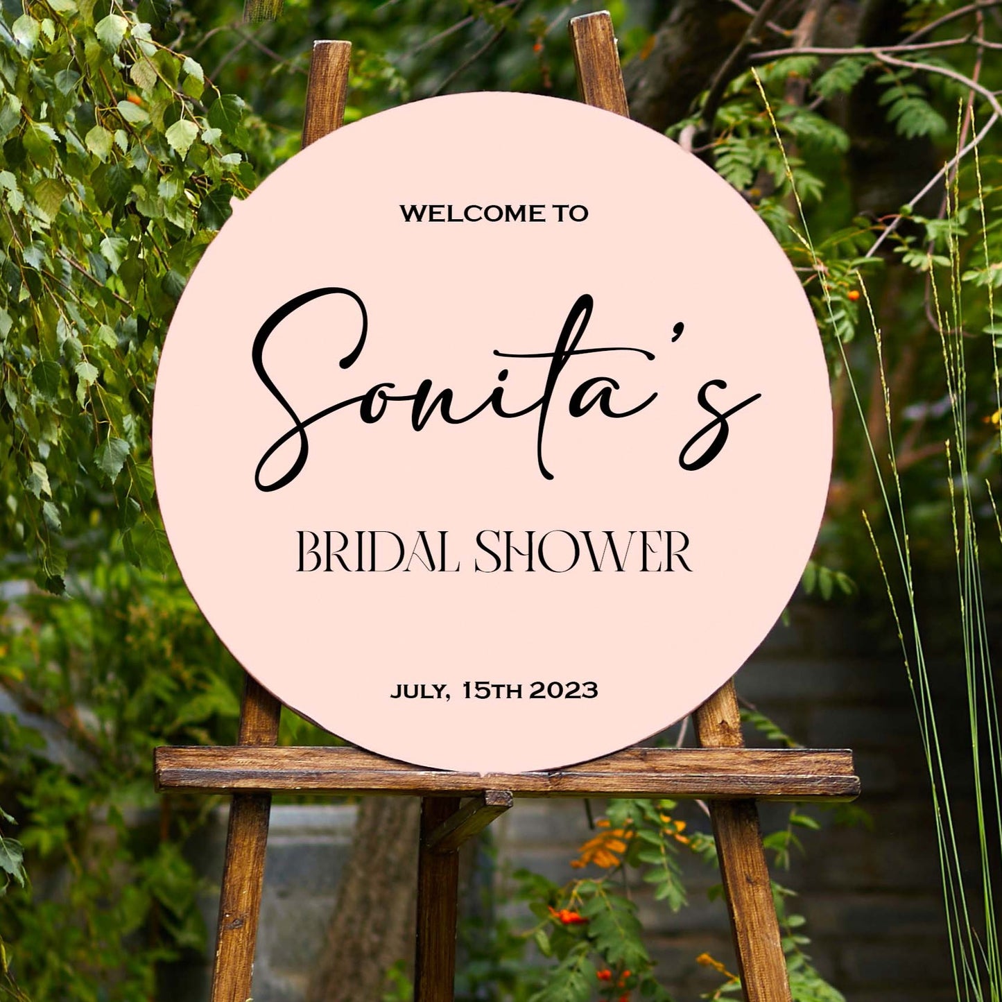 Bridal Shower Welcome Sign